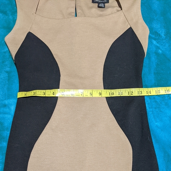 Sexy Colour Block Fitted Dress - Picture 3 of 5